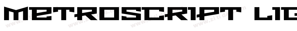 MetroScript Lig字体转换